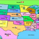USA Map TUB-TRAX favorite homeschool, autistic, special needs bathtime or table/floor fun-learning