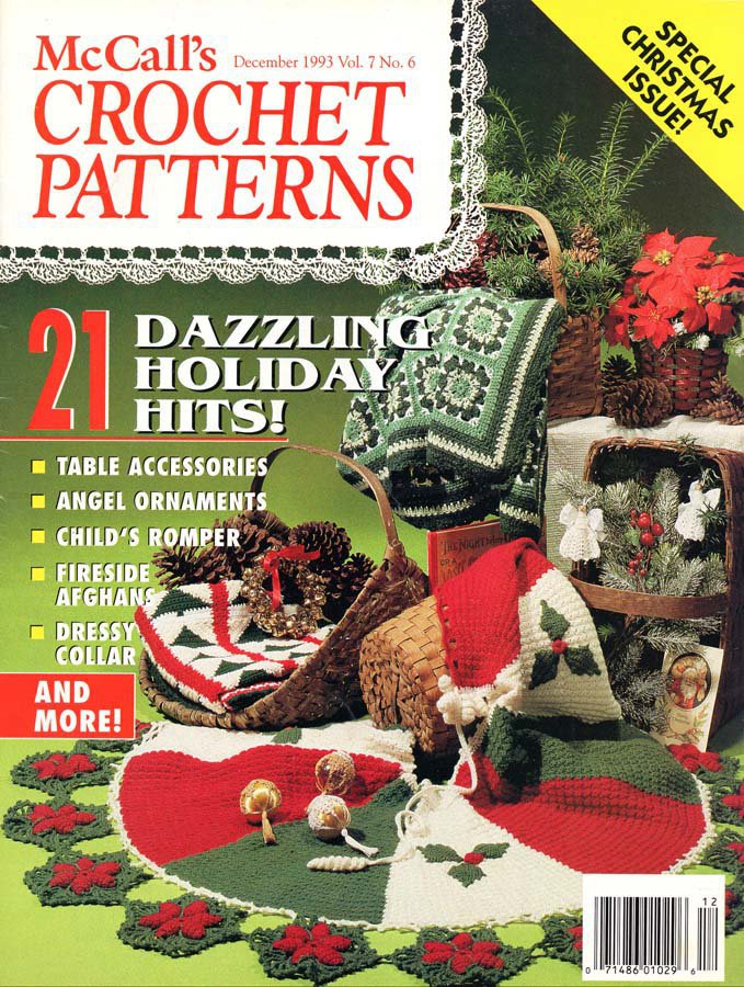 McCall's Crochet Patterns Magazine December 1993 - 21 Projects