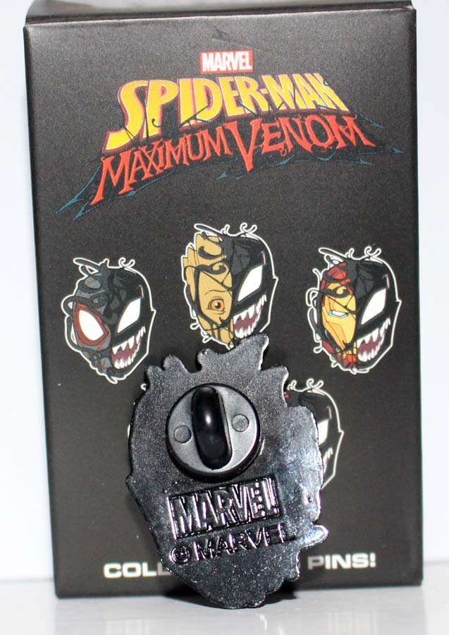 Disney Marvel Spider-Man Maximum Venom Blind Box Pin Face with Iron Man