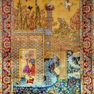 Handmade Silk Oriental Carpet with "Gushly-gel" 1.1m x 1.6m