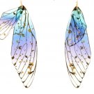 Clipon Dragonfly Butterfly Wing Earrings Clip On Fairy Faerie
