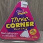 Trend Three Corner Flash Cards Math Education Multiplication Division Test Prep