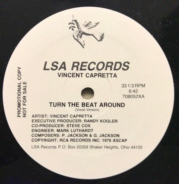 Vincent Capretta &acirc;��&acirc;�� Turn The Beat Around 12" Vinyl Maxi 1987