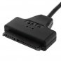 High Speed Dual USB 2.0 - 2.5" SATA Hard Disk Drive Adapter w/UASP