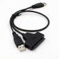 High Speed Dual USB 2.0 - 2.5" SATA Hard Disk Drive Adapter w/UASP