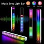 1PC RGB SMART LED Music Sync Sound Control Lamp Car Strip Light Bar 32 Bit