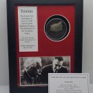 Trinitite in Large Riker Case with Oppenheimer/Einstein Photo