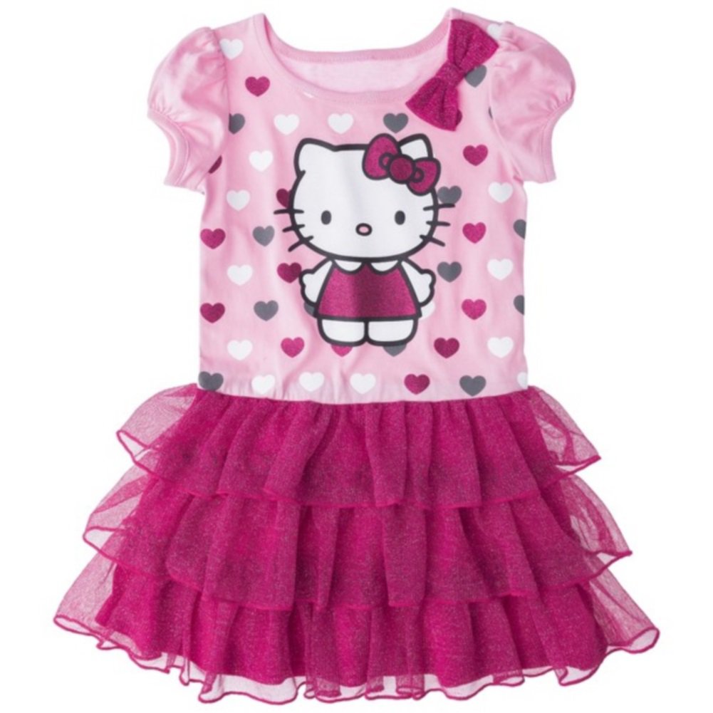 Hello Kitty™ Infant Toddler Girls' Tunic Dress Pink Toddlers 3T