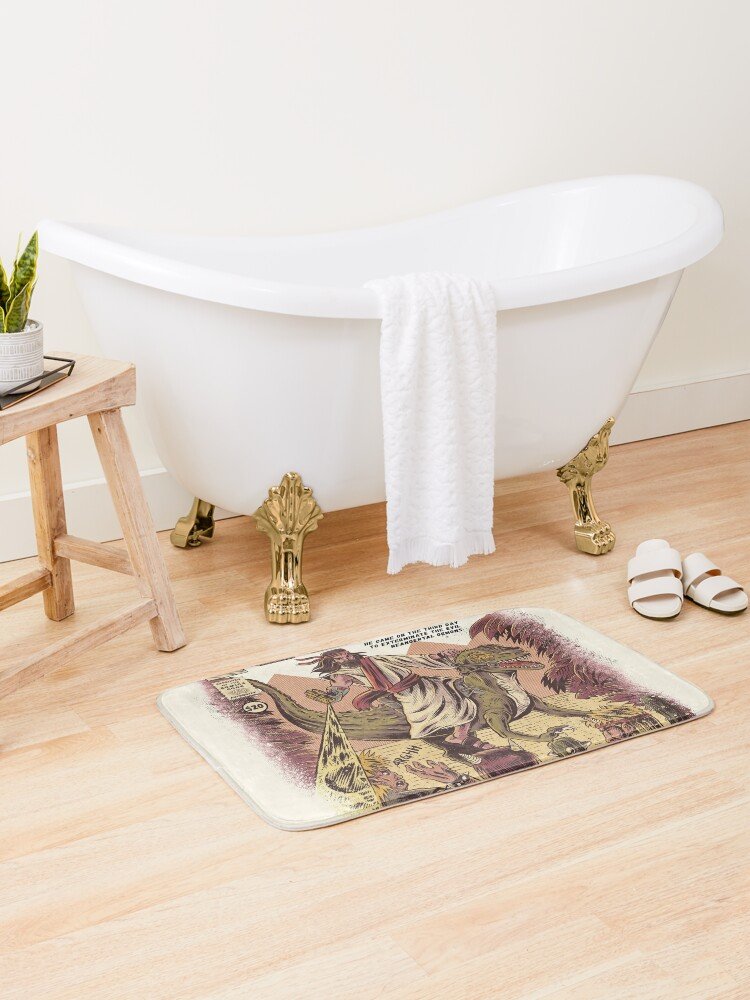 JURASSIC JESUS Bath Mat YaoXiao