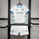 Olympique Marseille Home 24/25 Kids Kit Soccer Football Futbol Shirt Jersey