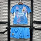 Real Madrid Goalkeeper 24/25 Kids Kit Soccer Football Futbol Shirt Jersey