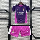 Real Madrid Goalkeeper 25/26 Kids Jersey