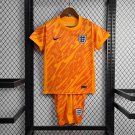 England Goalkeeper Yellow 2024  Kids Kit Soccer Football Futbol Shirt Jersey
