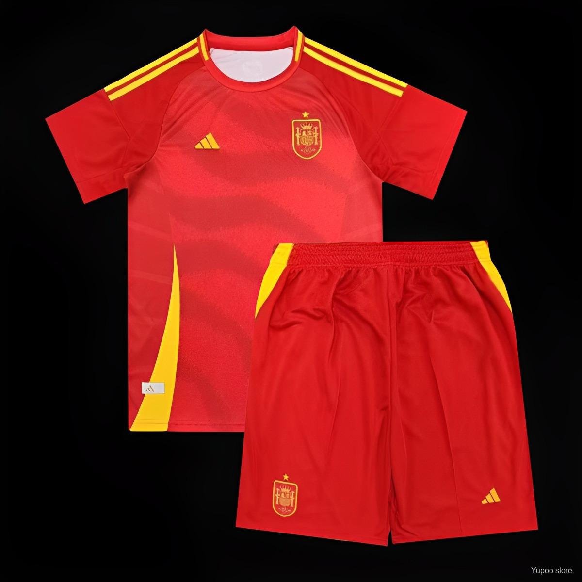 Spain Home 2024  Kids Jersey Kit