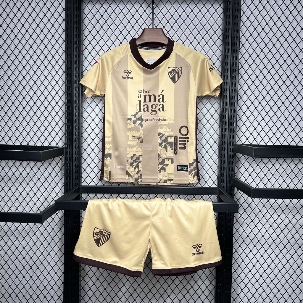 Malaga Thirds Away 24/25  Kids Kit Soccer Football Futbol Shirt Jersey