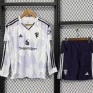 Manchester United Away Long Sleeve 25/26 Kids Jersey