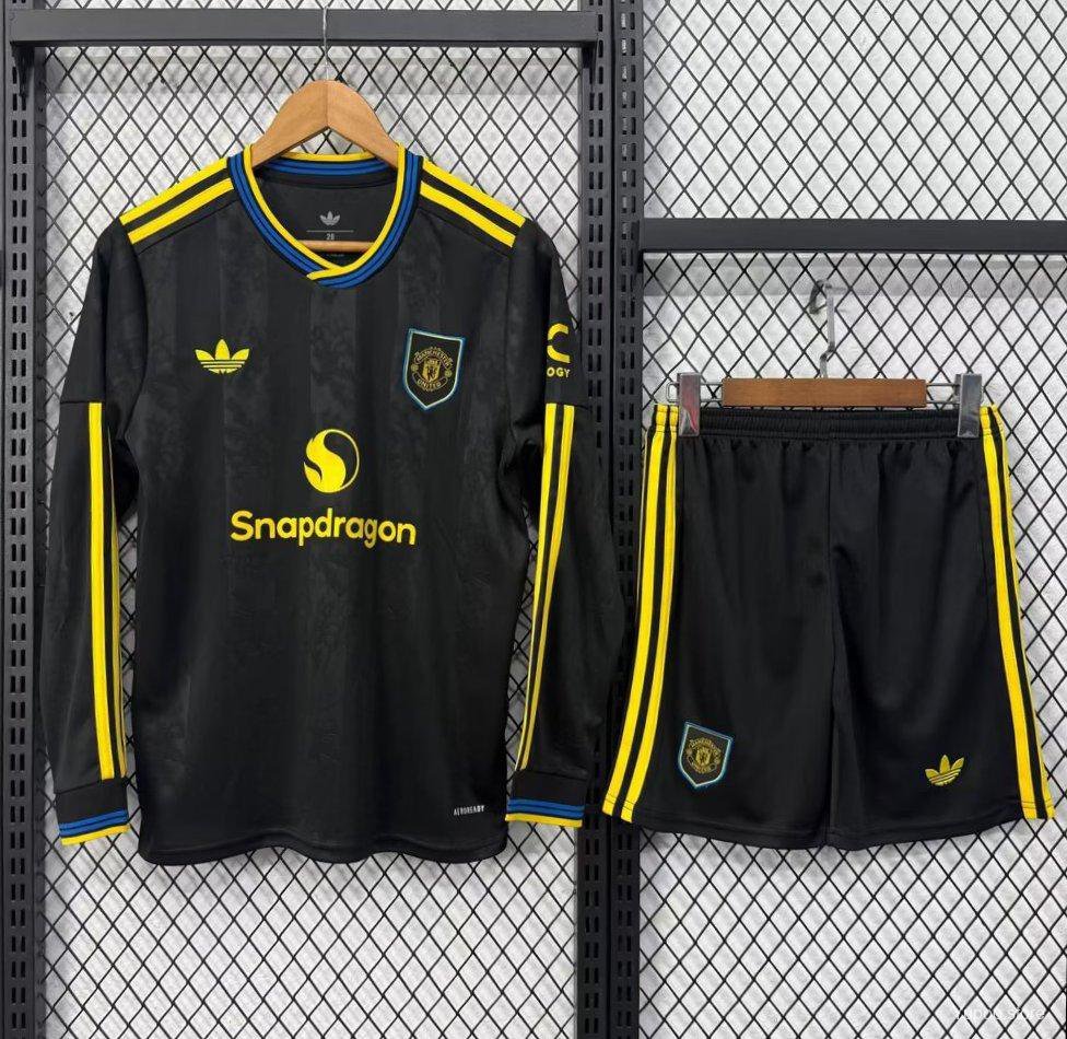 Manchester United Third Long Sleeve 25/26 Kids Jersey
