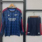 Arsenal Away Navy Long Sleeve 25/26 Kids Jersey