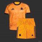 AS Roma Away Yellow 25/26 Kids Jersey