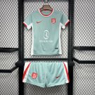Atletico Madrid Away 24/25  Kids Kit Soccer Football Futbol Shirt Jersey