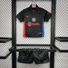 Barcelona Away 24/25  Kids Kit Soccer Football Futbol Shirt Jersey