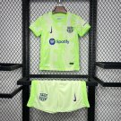 Barcelona Third Away 24/25  Kids Kit Soccer Football Futbol Shirt Jersey