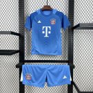 Bayern Munich Blue Goalkeeper 25/26 Kids Jersey