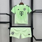 Bayern Munich Green Goalkeeper 25/26 Kids Jersey