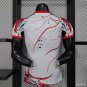 PSG_Paris Saint-Germain White with Abstract Art Pattern 25/26 Player Jersey