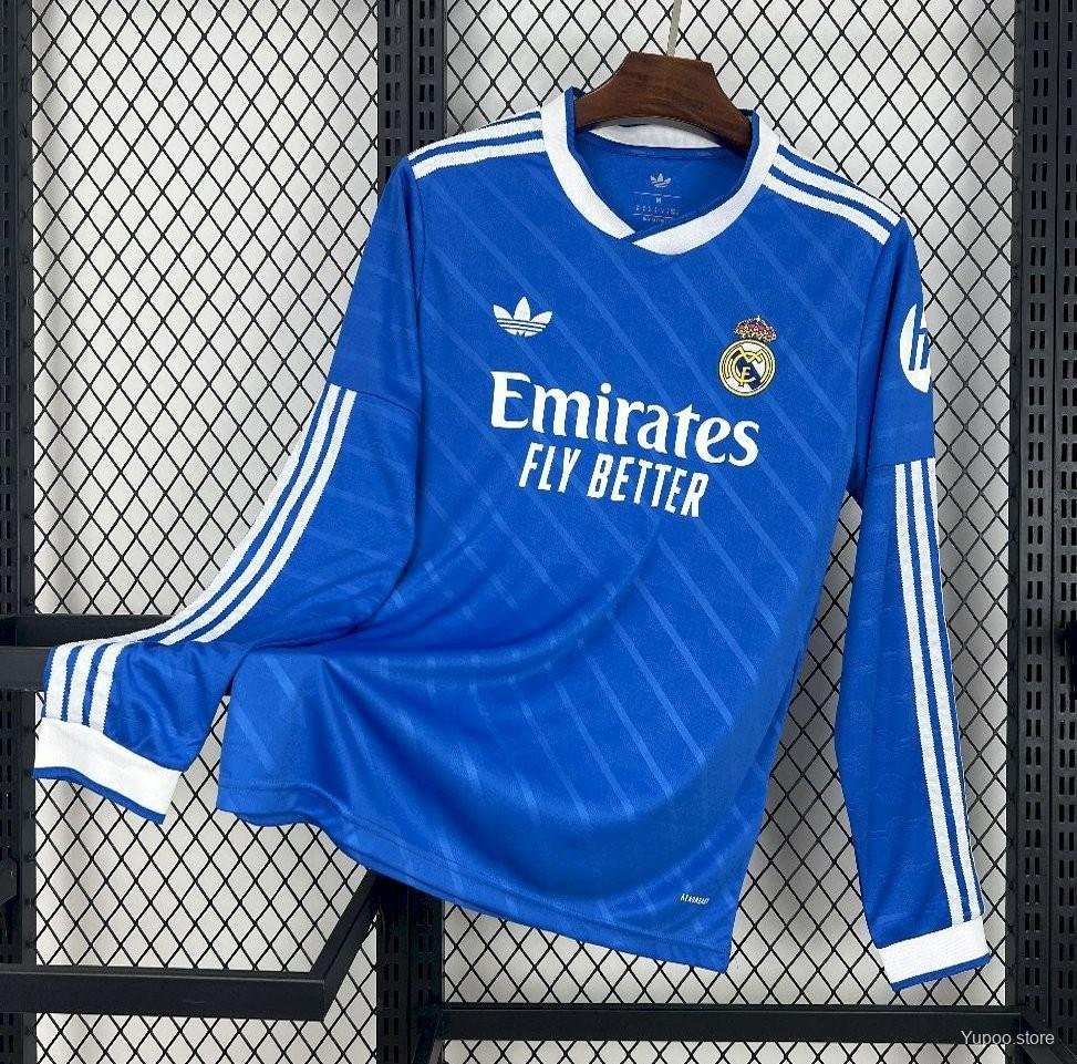Real Madrid Third Blue 25/26 Long Sleeves Jersey