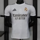 Real Madrid White with Embossed Royal Crest Pattern 25/26 Player Jersey