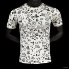 Real Madrid White with Football Icons Pattern 25/26 Player Jersey