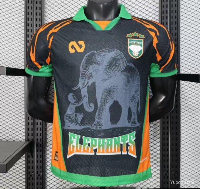 Ivory Coast Black 25/26 Player Jersey