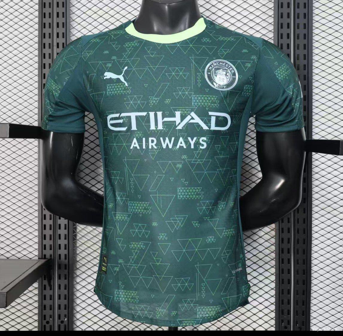 Manchester City Third Dark Green 25/26 Player Jersey