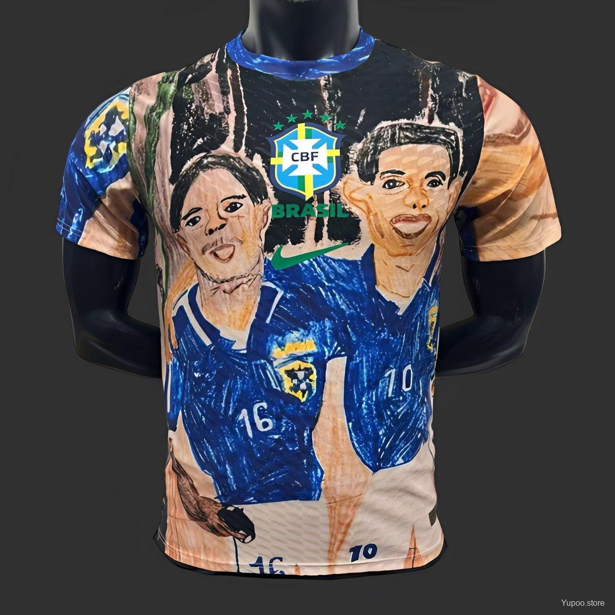 Brazil Blue 2026 Player Jersey