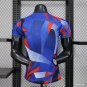 FC Barcelona Blue with Abstract Geometric Pattern 25/26 Player Jersey
