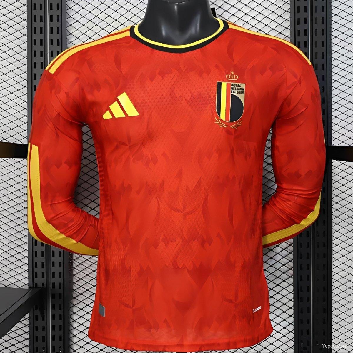 Belgium Home 2026 Long Sleeve Player Jersey