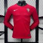 Portugal Home Long Sleeve 2024 Player Authentic Soccer Football Futbol Jersey Kit