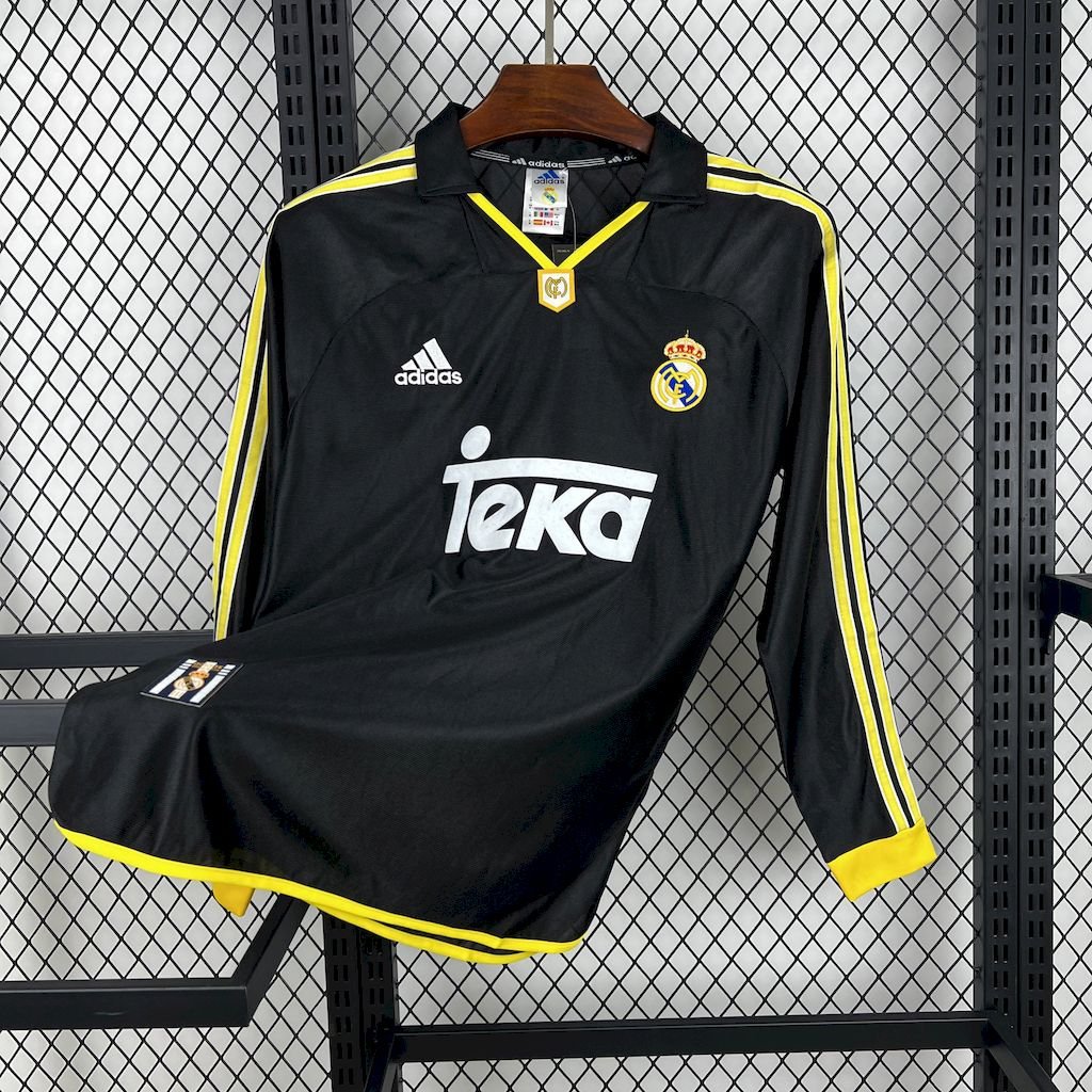 Real Madrid Away Retro 1998/99 Long Sleeve Adult Soccer Football Jersey