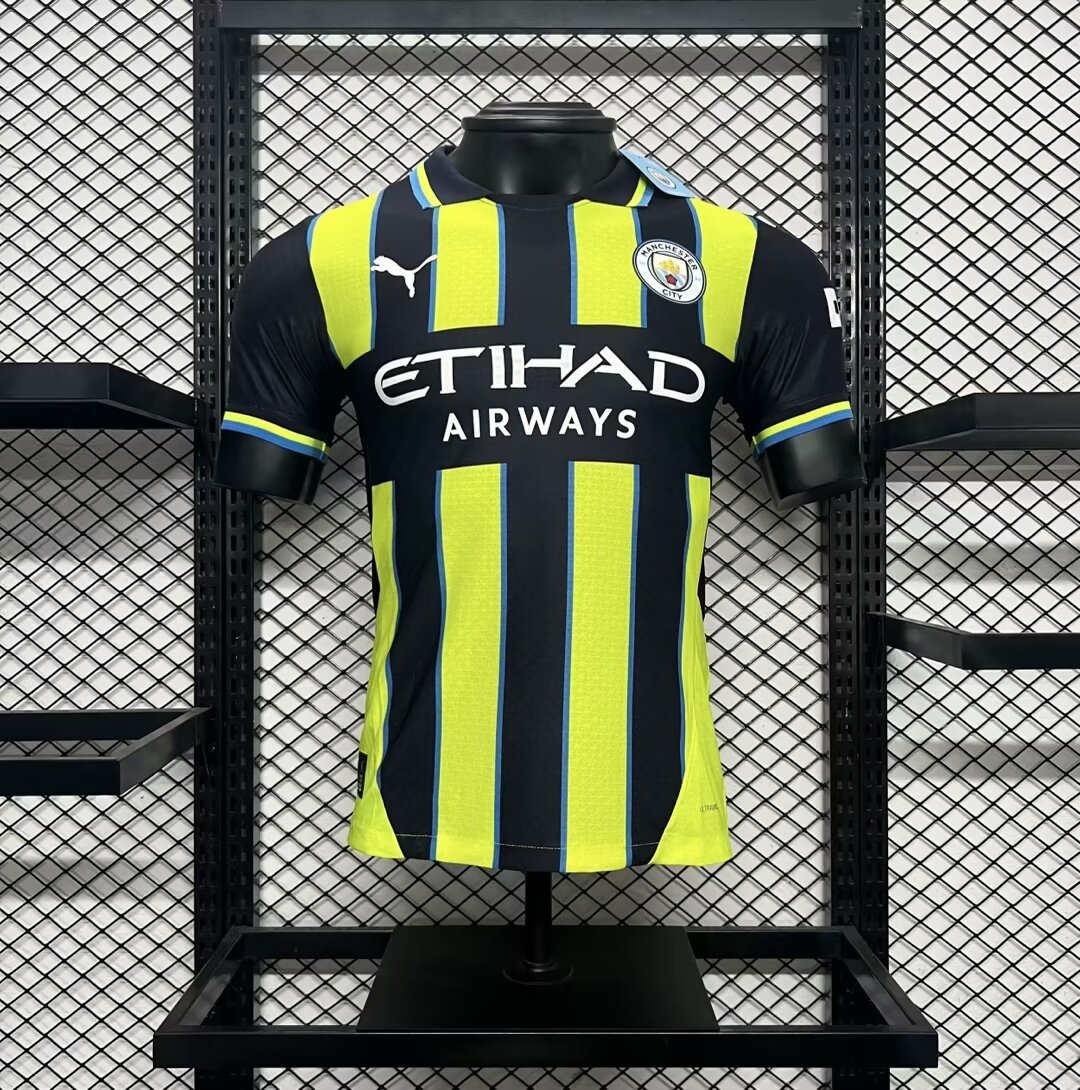Manchester City Away 2024/25 Player Soccer Football Futbol Adults Jersey