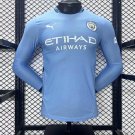 Manchester City Home 24/25 Long Sleeves Player Authentic Soccer Football Futbol Jersey Kit