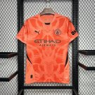 Manchester City Orange 24/25 Adult Soccer Football Jersey