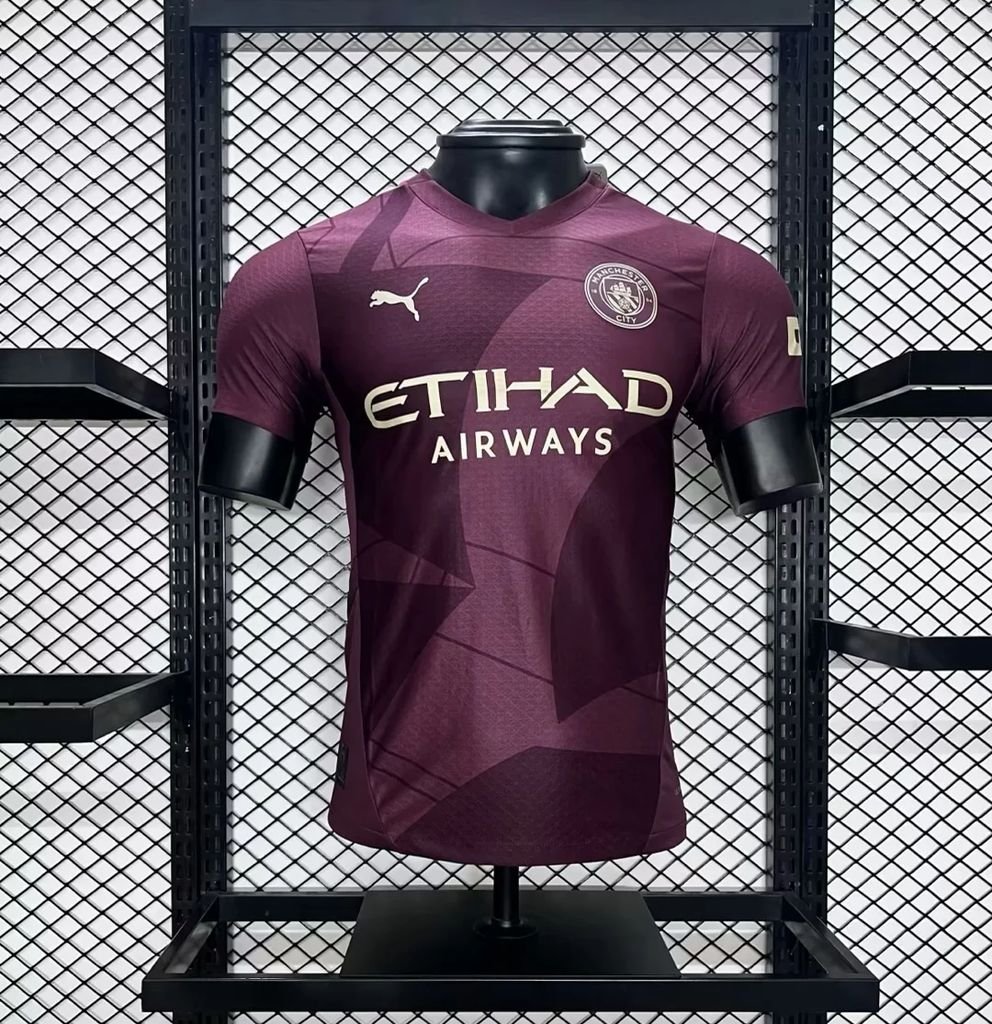 Manchester City Third Away 24/25 Player Soccer Football Futbol Adults Jersey