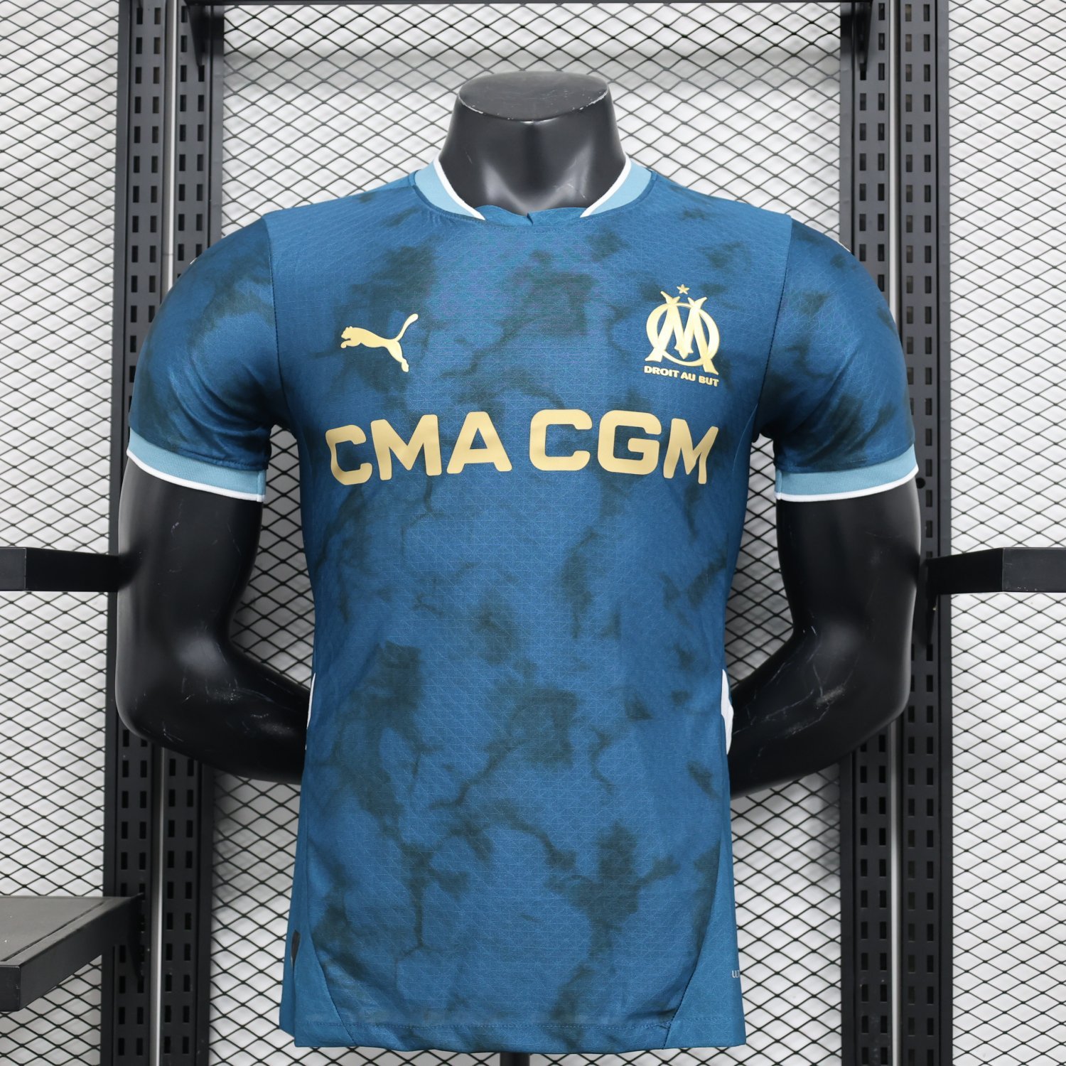 Marseille Away 24/25 Player Authentic Soccer Football Futbol Jersey Kit