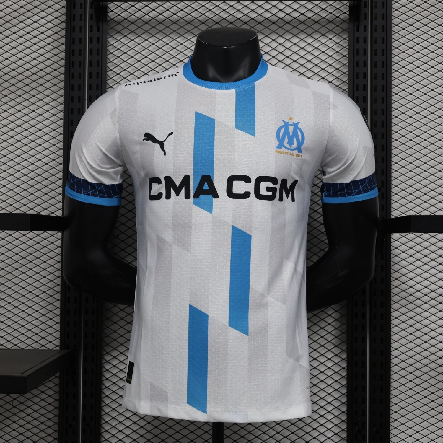 Marseille Home 24/25 Player Authentic Soccer Football Futbol Jersey Kit