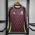 Mexico Home Long Sleeve 2024 Soccer Football Jersey