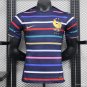 France Training Stripe 2024 Player Authentic Soccer Football Futbol Jersey Kit
