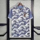 Japan Blue The Great Wave off Kanagawa Concept Training 2024 Football Futbol Soccer Adults Jersey