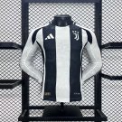 Juventus Home 24/25 Long Sleeves Player Authentic Soccer Football Futbol Jersey Kit