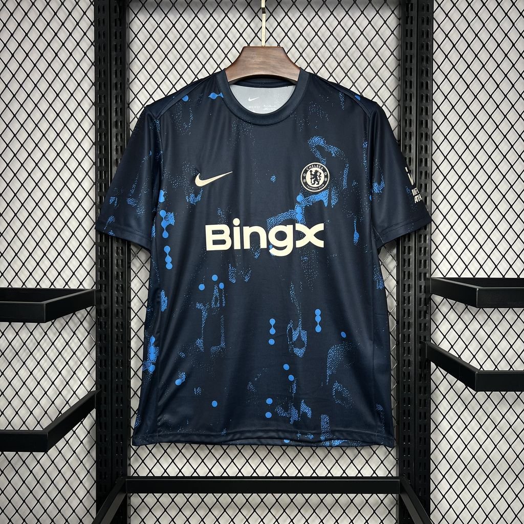 Chelsea Dark blue Pre-match training 24/25 Adult Soccer Football Jersey